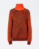 detail Dámský svetr Perfect Moment wavy star roll neck sweater