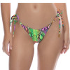 detail Dámské plavky Luli Fama SEAMLESS WAVY RUCHED BACK BRAZILIAN TIE SIDE BOTTOM