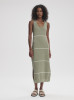 detail Dámské šaty Varley Scott Scoop Neck Midi Dress