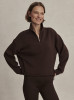 detail Dámský svetr Varley Sian Cropped Half Zip Sweat