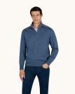 nahlad Pánský svetr PAUL & SHARK MEN'S KNITTED WOOL ZIPPED SWEATER