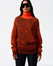 nahlad Dámský svetr Perfect Moment wavy star roll neck sweater
