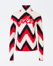 nahlad Dámský svetr Perfect Moment chevron roll neck sweater