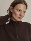 nahlad Dámský svetr Varley Sian Cropped Half Zip Sweat