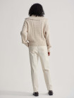 nahlad Dámský svetr Varley Camello Relaxed Cable Half Zip