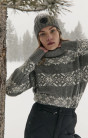 nahlad Dámský svetr Alp N Rock Heidi Mock Neck Sweater