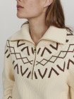 nahlad Dámský svetr Varley Sigrid Fairisle Half Zip Knit