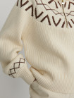 nahlad Dámský svetr Varley Sigrid Fairisle Half Zip Knit