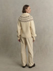 nahlad Dámský svetr Varley Sigrid Fairisle Half Zip Knit