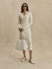 nahlad Dámské šaty Varley Bree Half Zip Midi Dress