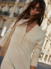 nahlad Dámské šaty Varley Bree Half Zip Midi Dress
