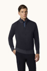 nahlad Pánský svetr PAUL & SHARK MEN'S KNITTED WOOL ZIPPED SWEATER