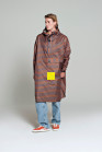 nahlad Dámská pláštěnka Rainkiss Breton Brown Blue - Rain poncho