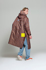 nahlad Dámská pláštěnka Rainkiss Breton Brown Blue - Rain poncho