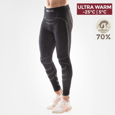 Pánské termoprádlo Iron-ic Pánské 70% Merino dlouhé legíny