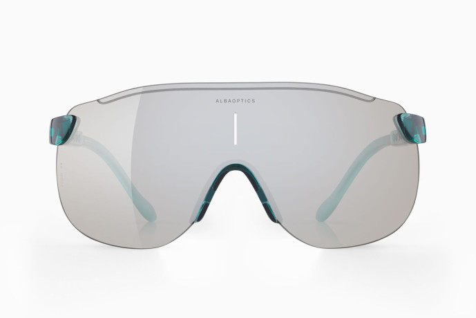 detail Unisex sportovní brýle Alba Optics STRATOS SEA GLOSSY VZUM F-LENS RKT