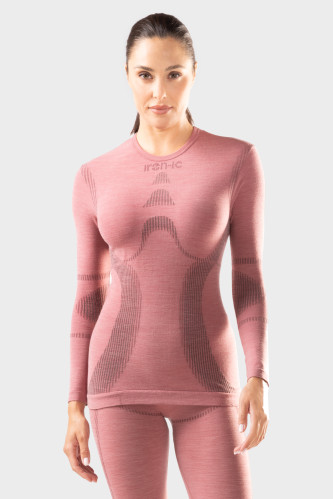 Dámské termoprádlo Iron-ic Dámské 40% Merino triko s dlouhým rukávem