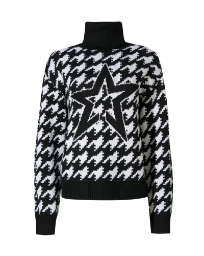 Dámský svetr Perfect Moment chunky houndstooth sweater