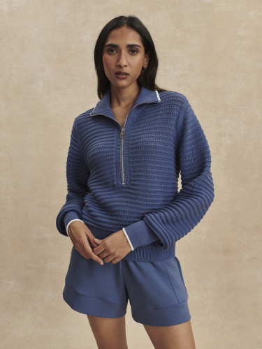 Dámský svetr Varley Morwenna Half Zip Knit