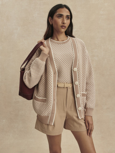 Dámský svetr Varley Tarran Stitch Knit Cardigan