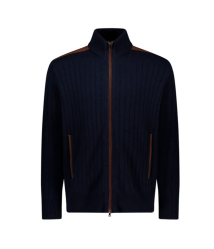 Pánský svetr PAUL & SHARK MEN'S KNITTED CASHMERE WOOL ZIPPED SWEATER
