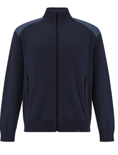 Pánský svetr PAUL & SHARK MEN'S KNITTED WOOL ZIPPED SWEATER
