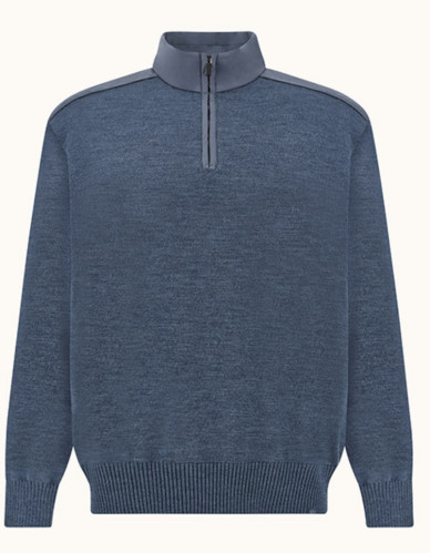 Pánský svetr PAUL & SHARK MEN'S KNITTED WOOL ZIPPED SWEATER