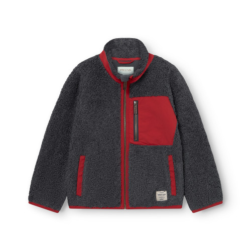 Dětská bunda MINI A TURE MATALINUR teddyfleece jacket. GRS