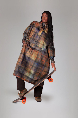 Dámská pláštěnka Rainkiss Tartan - Rain Poncho