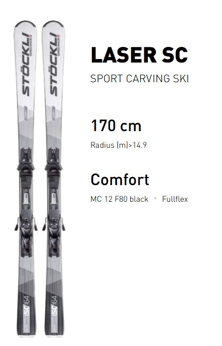 detail Stöckli SET: Stöckli Laser SC, FF29 black, MC12