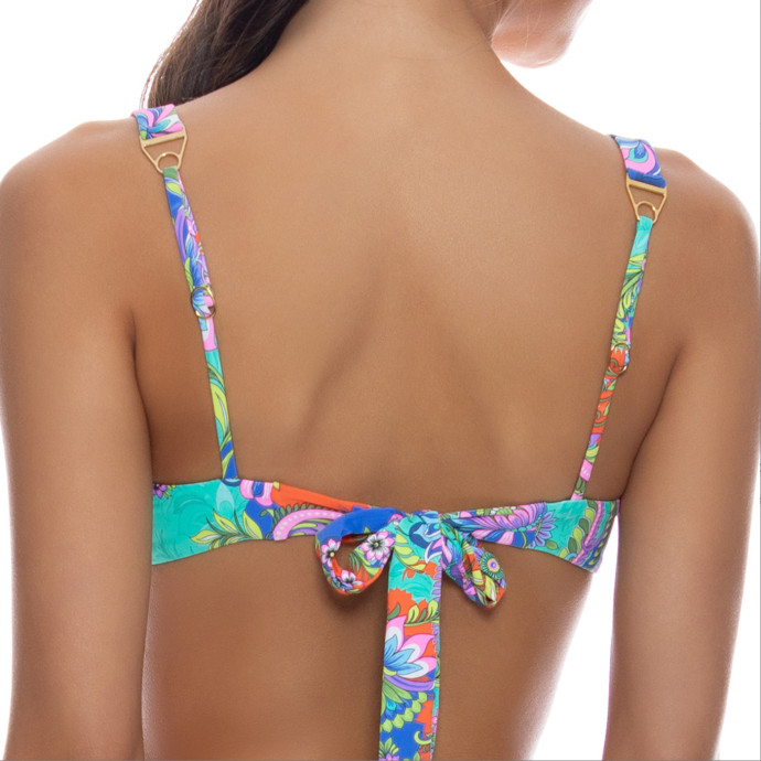 detail Dámské plavky Luli Fama WIDE STRAP RUCHED UNDERWIRE TOP