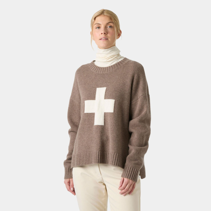 detail Dámský svetr Helly Hansen W BLISS SKI KNIT SWEATER