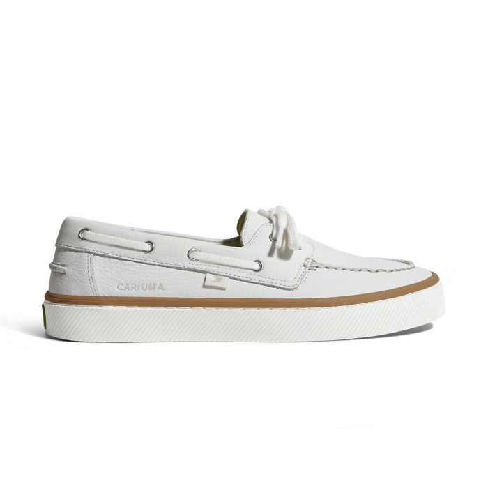 detail Pánské volnočasové boty Cariuma Mare Boat Shoe Premium Leather