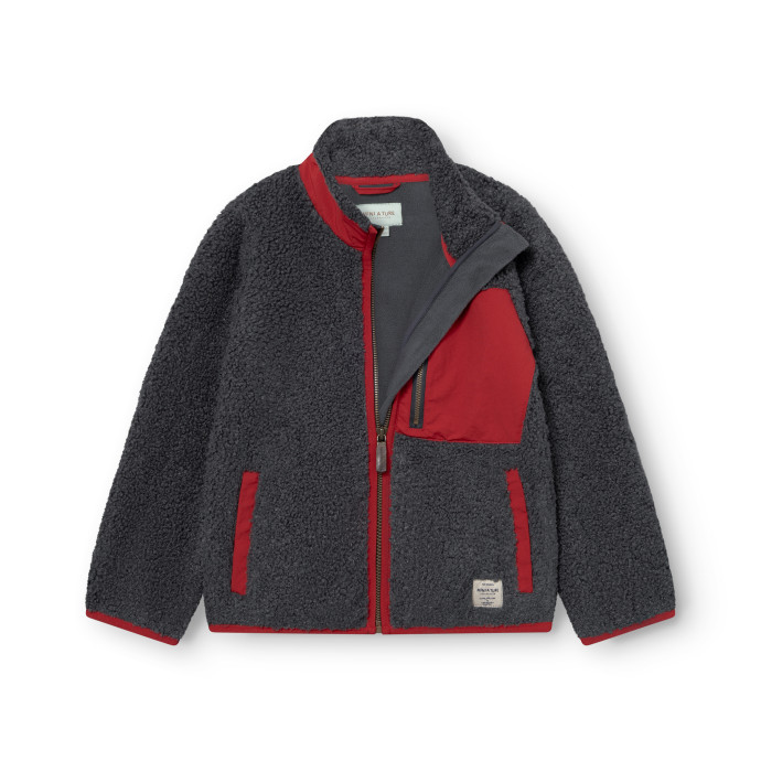 detail Dětská bunda MINI A TURE MATALINUR teddyfleece jacket. GRS