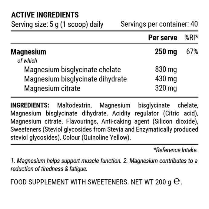 detail Unisex DOPLŇKY STRAVY PILLAR PERFORMANCE Triple Magnesium 200g Pouch, Pineapple Coconut