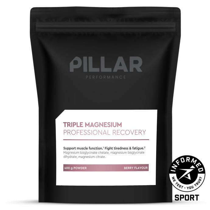detail Unisex DOPLŇKY STRAVY PILLAR PERFORMANCE Triple Magnesium 400g Value Pack, Berry