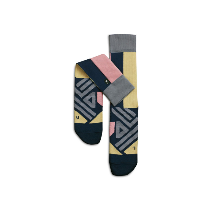 detail ON ON podkolenky High Sock Navy/Dustrose M