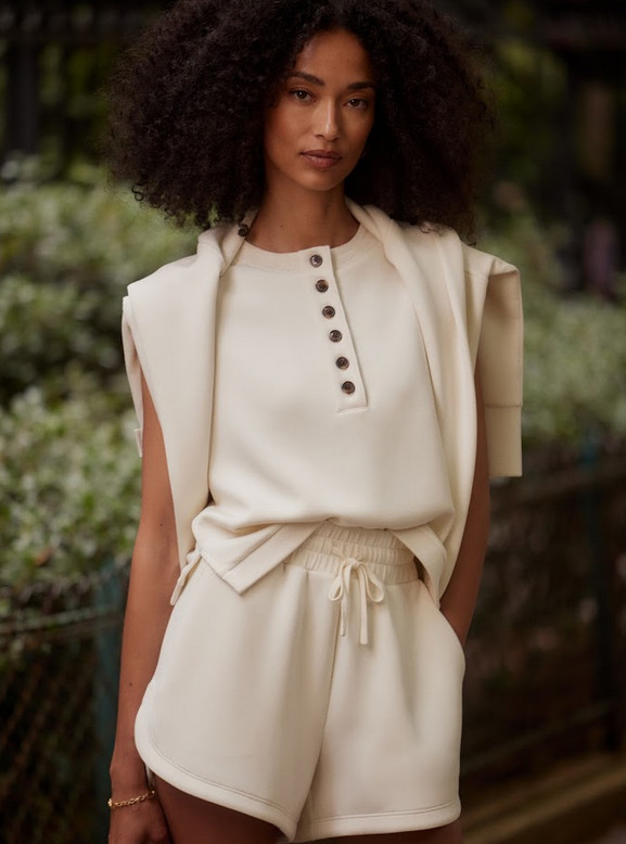 detail Dámské tílko Varley Marla Button Placket Tank