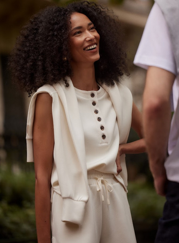 detail Dámské tílko Varley Marla Button Placket Tank