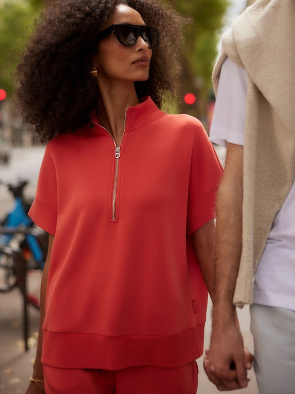 detail Dámská mikina Varley Ritchie Short Sleeve Sweat