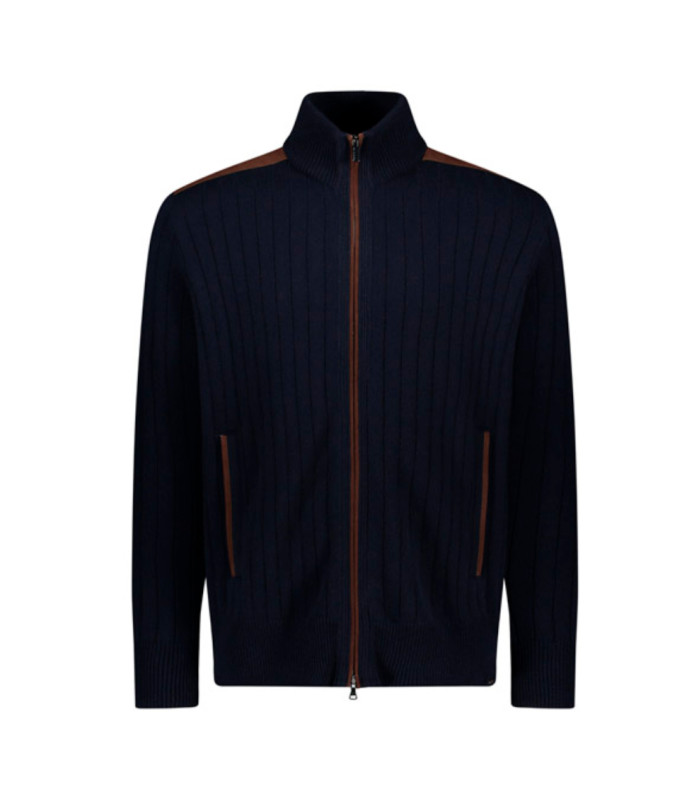 detail Pánský svetr PAUL & SHARK MEN'S KNITTED CASHMERE WOOL ZIPPED SWEATER