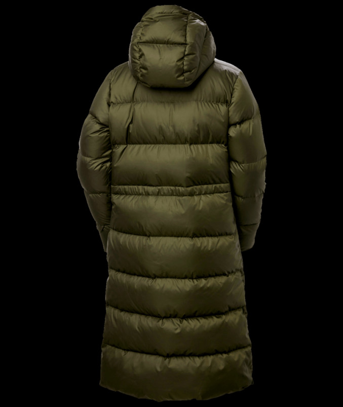 detail Dámský kabát Helly Hansen W ESSENCE LONG DOWN COAT