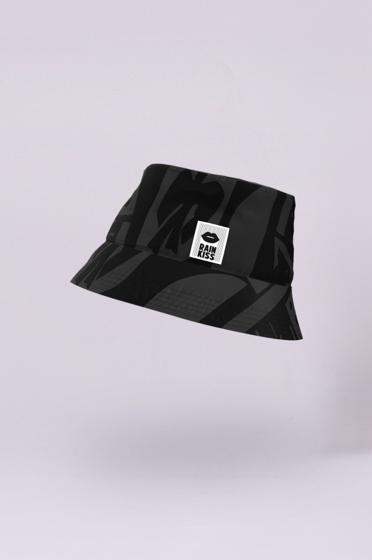 detail Rainkiss Back to Black Art Camo - Bucket Hat