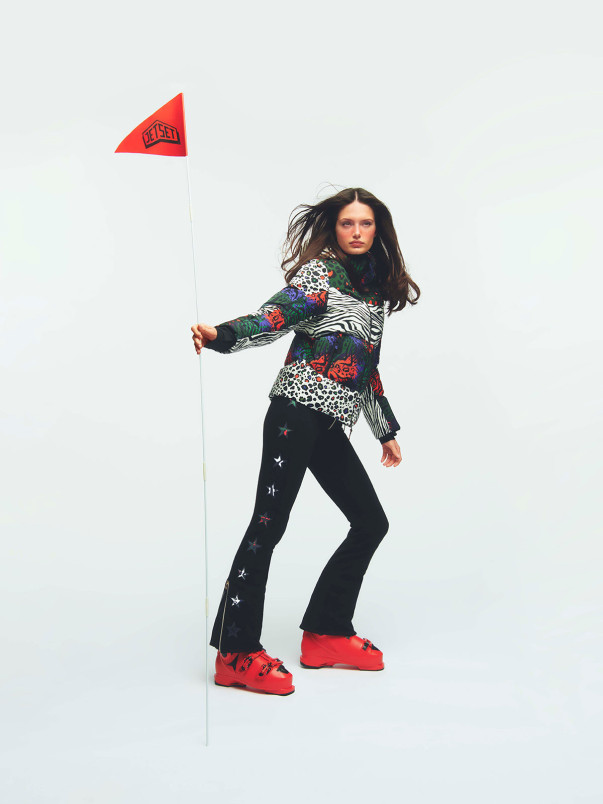 detail Dámská bunda JET SET Rosalia Ski Jacket Print