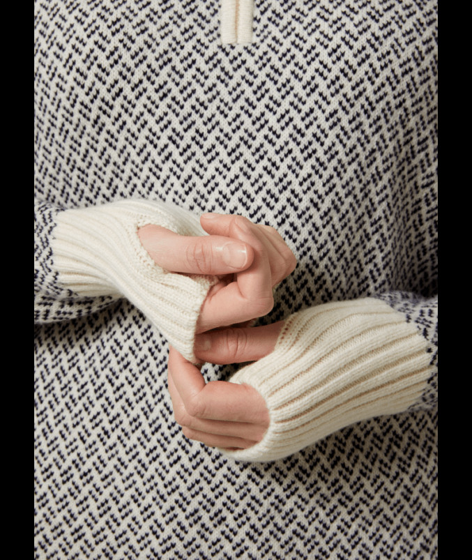 detail Dámský svetr Helly Hansen W ARCTIC ICELAND KNIT