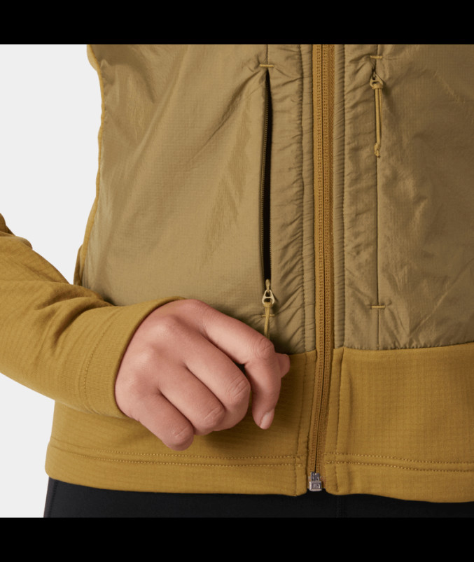 detail Dámská mikina Helly Hansen W VERSALITE HYBRID FLEECE JKT