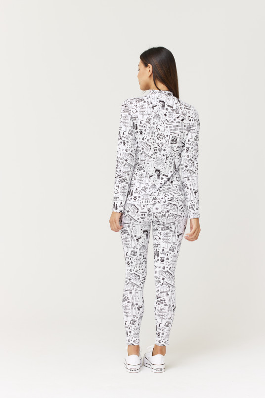 detail Dámské legíny Krimson Klover Graffiti Legging