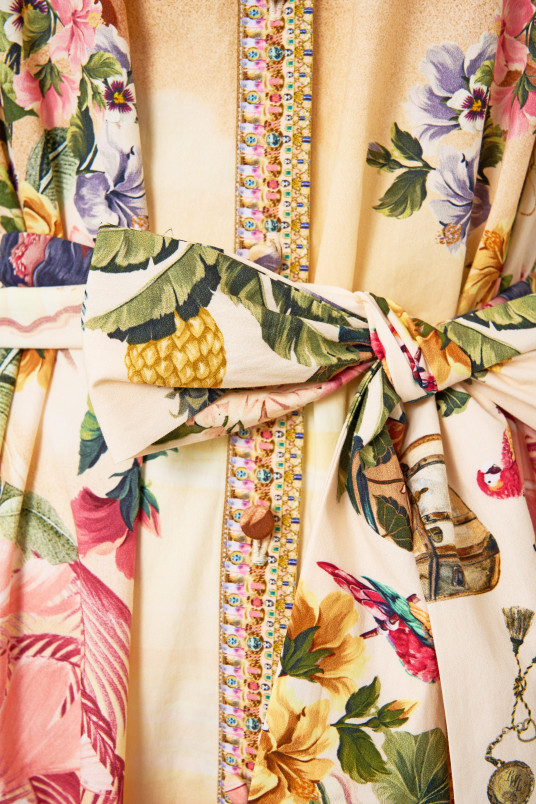 detail Dámské šaty Camilla TIERED SHIRT DRESS WITH SHORT SLEEVE