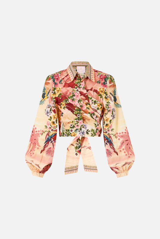 detail Dámské košile Camilla CROPPED WRAP SHIRT