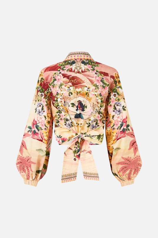 detail Dámské košile Camilla CROPPED WRAP SHIRT